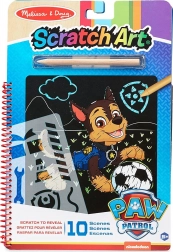 scratch art pad Paw Patrol Chase – creative set 19 × 28 cm, 10 sheets