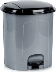 Plastični pedalni koš za odpadke 11,5 l – siv