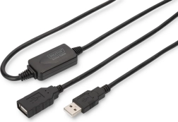Cavo di prolunga attivo USB 2.0 USB-A (maschio) a USB-A (femmina) 15 m, nero