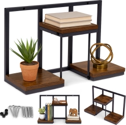 Hanging wall shelf for plants, 3 tiers, loft style ModernHome