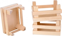 Small Foot set of 3 wooden crates for food