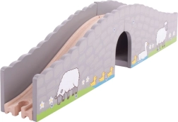 Wooden Farm Bridge for Train Sets