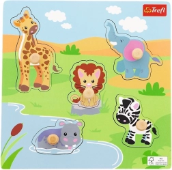 Puzzle mini in legno Safari – 5 pezzi