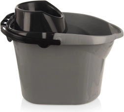 Secchio grigio per mocio 12 l con strizzatore