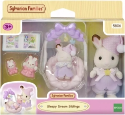 Sylvanian Families śpiące rodzeństwo – czekoladowe króliczki