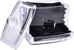 Elegantní průhledný dávkovač na kosmetické tyčinky z akrylu