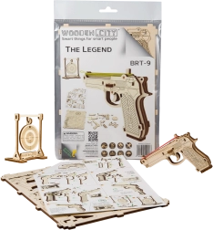 Puzzle 3D in legno pistola Legend BRT‑19 WOODEN CITY (31 pezzi)
