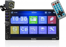 Autoradio BC9000 2DIN 7 pouces RDS USB microSD 4x50W avec caméra de recul