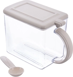 Contenitore da cucina per alimenti secchi 1 l con coperchio e cucchiaino