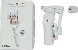 Hohem isteady v3 ultra biały gimbal do smartfona z ai śledzeniem