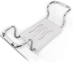 Bathtub seat with adjustable width 42.5–65 cm, load capacity 120 kg