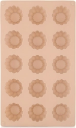 Silicone mold for cookies and pralines flower, beige 28 × 17 × 2.8 cm