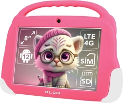 Tablet per bambini Blow KidsTAB 8 4G, 8" FHD, 4 GB/64 GB, rosa