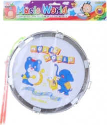 Tamburo in plastica con animali per bambini