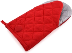 Kitchen Teflon Oven Mitt Red 25.5 cm