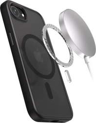 Custodia Hybrid Frost MAG per iPhone 16e MagSafe nero