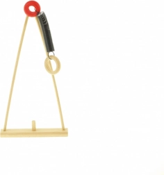 Drvena ljuljačka za figurice s oprugom