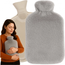 Bouillotte en caoutchouc avec housse en peluche 3,5 l RUHHY