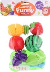 Set di frutta e verdura in plastica da tagliare per bambini