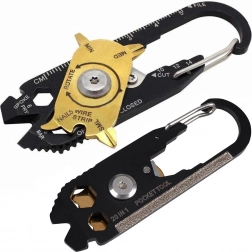 Keychain carabiner multitool