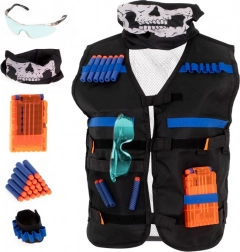 Gilet tattico per dardi in schiuma con accessori – set per bambini
