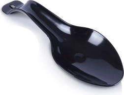 sottopentola nero per mestolo e cucchiaio da cucina