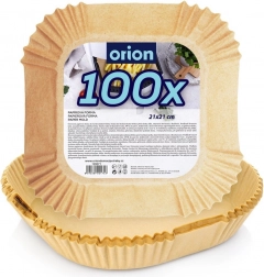 Papír légkeveréses sütőhöz, négyzet alakú betétek 21 × 21 cm, 100 db