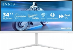 Monitor da gaming curvo 34" VA 180 Hz con Ambiglow