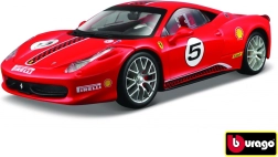 Modelbil Ferrari 458 Challenge rød 1:24 Bburago