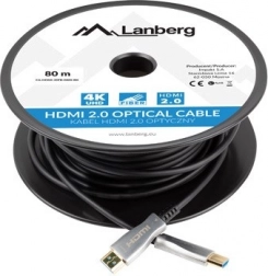 Aktiv optisk HDMI 2.0-kabel 80 m LANBERG