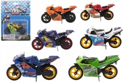 Natjecateljski motocikl igračka metal/plastika 8 cm
