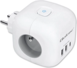 Power Extension Cube 6-in-1 with Illuminated Switch