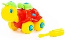 Tartaruga colorata con cacciavite