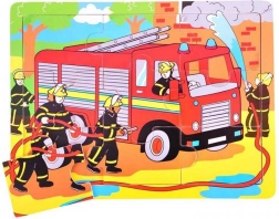 Puzzle in legno vigili del fuoco 9 pezzi Bigjigs Toys