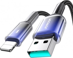 Joyroom polnilni kabel USB‑A na Lightning 3A 1,2 m črn