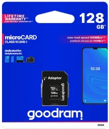 Goodram microSD memóriakártya 128GB