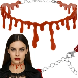 Ruhhy krvavi choker ogrlica za Halloween - 1 komad