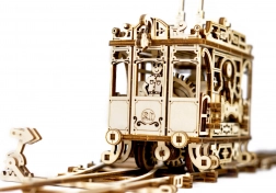 Holz-3D-Puzzle Straßenbahn mit Schienen WOODEN CITY (273 Teile)