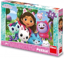Puzzle Gabby's Dollhouse u vrtu 24 dijelova