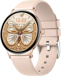 Złoty smartwatch Colmi V89