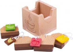 BIGJIGS TOYS Wooden Tea Bags for Kids’ Play Kitchen