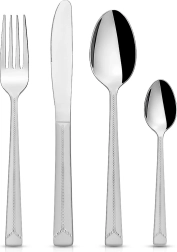 Stainless Steel Cutlery Set for 6 People, 24 Pieces