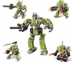 Qman Police Robotic 4-in-1 Building Set