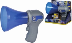 Police kids’ megaphone with siren and voice changer 16 cm