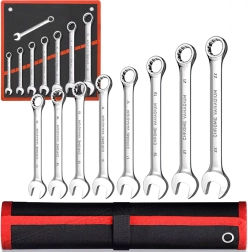 Jeu de clés à cliquet mixtes 8 pcs 8–22 mm avec étui