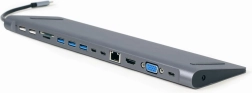 Víceportový USB‑C adaptér 9v1 s HDMI, VGA, LAN, čtečkou karet a Power Delivery