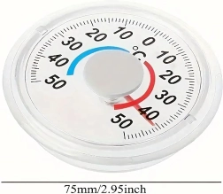Samolepiaci analógový teplomer na okno a interiér −50 až +50 °C