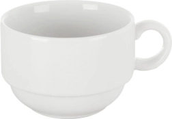 Weißer Porzellanbecher MONA 180 ml