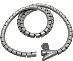 Organisateur de câbles Maclean argenté