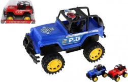 Police off-road car with friction motor 22 cm